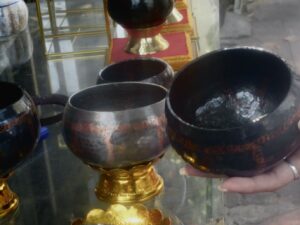 Artisan-crafted alms bowls from the Ban Bat community, an optional stop on some Bangkok City Highlights Tour