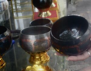 Artisan-crafted alms bowls from the Ban Bat community, an optional stop on some Bangkok City Highlights Tour