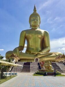 Visit the Big Buddha at Ang Thong with Wandee Tours, your private tour guide in Bangkok.”