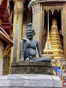 The Hermit statue at the Grand Palace in Bangkok, featured on a Wandee Tours private cultural day tour.”